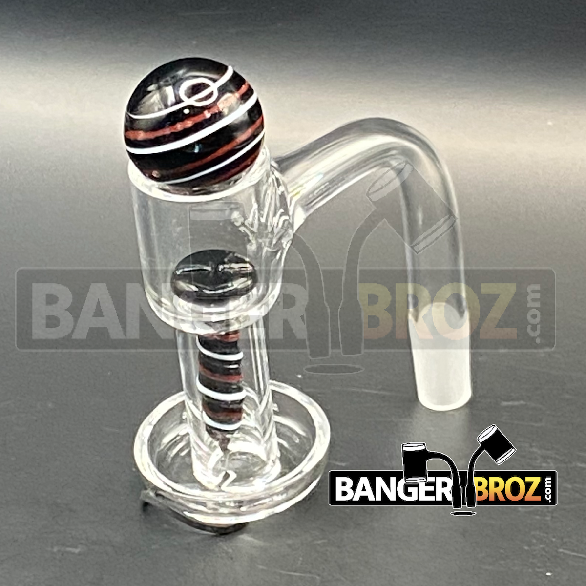 10mm Male 90 Degree Quartz Terp Slurper Screw Set (Black)