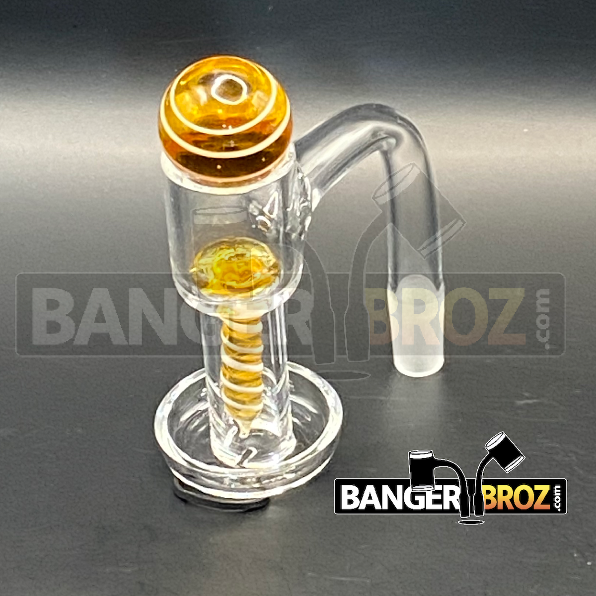 10mm Male 90 Degree Quartz Terp Slurper Screw Set (Yellow)