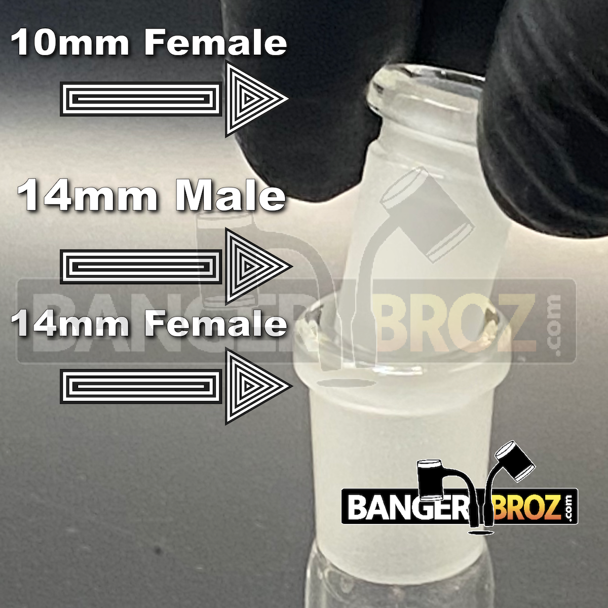 14mm Male to 10mm Female Adapter