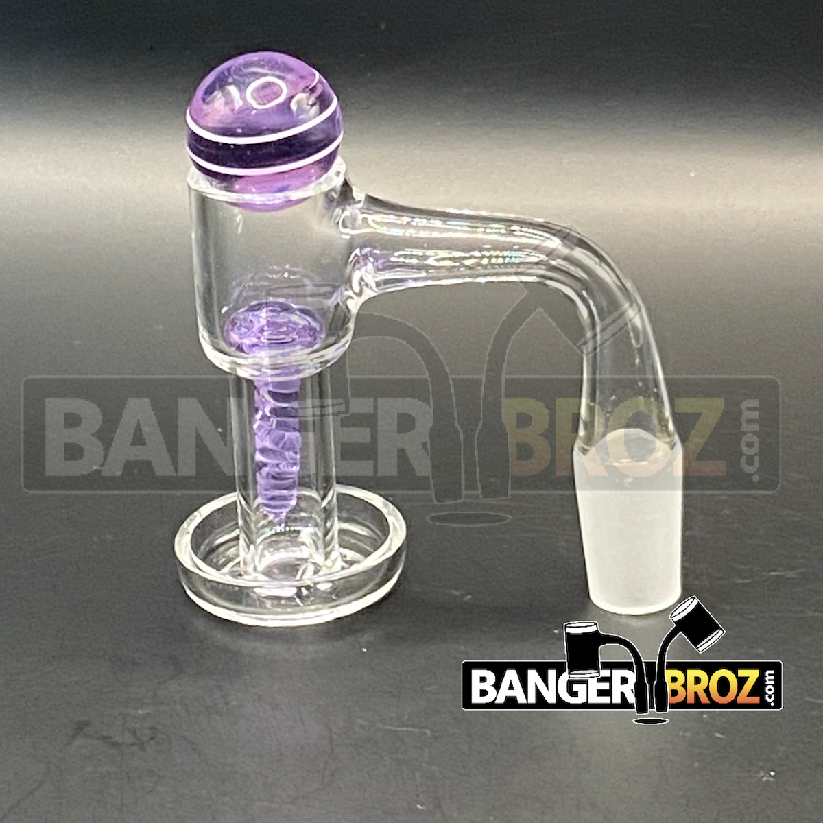 14mm Male 90 Degree Terp Slurper Screw Set (Purple)