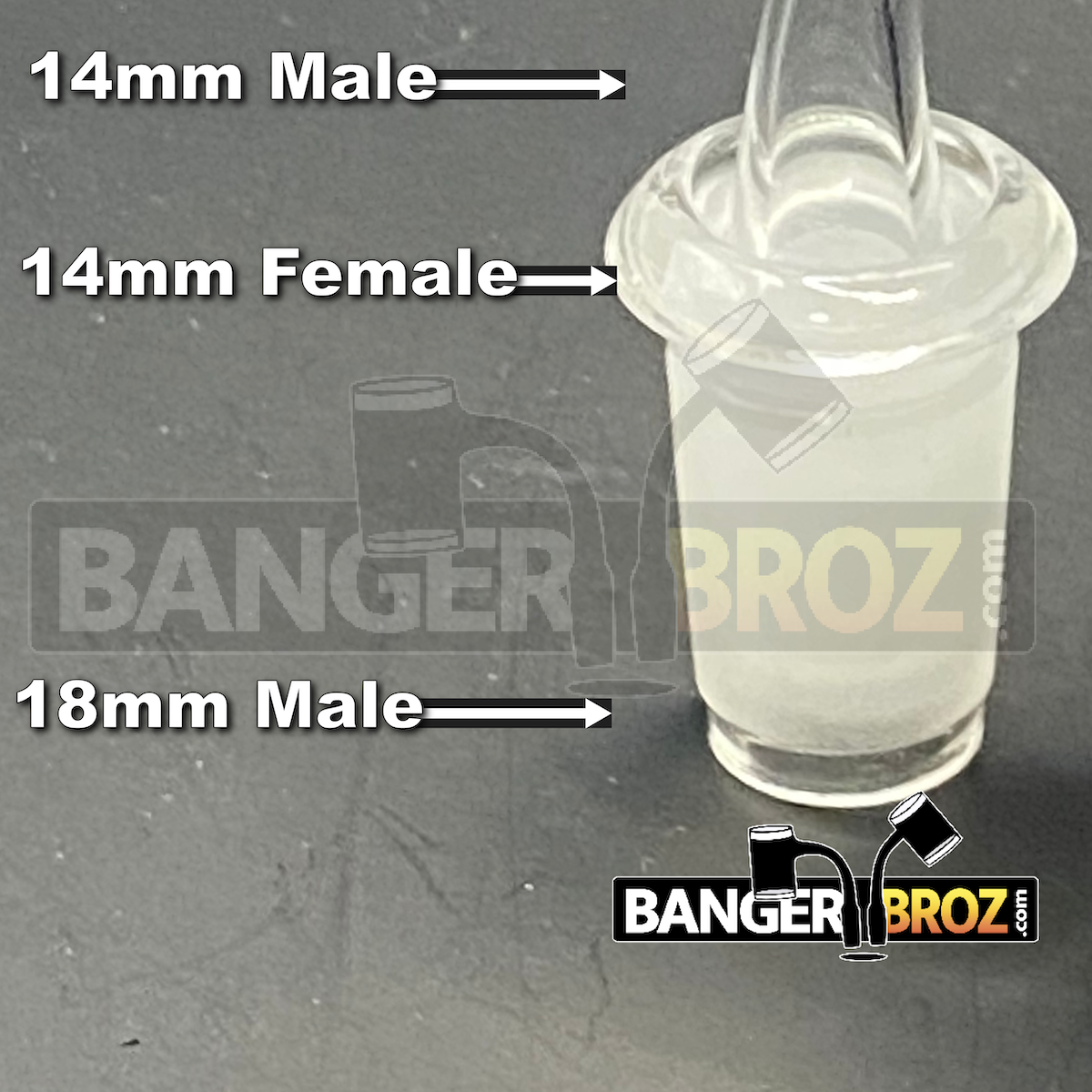 18mm Male to 14mm Female Adapter
