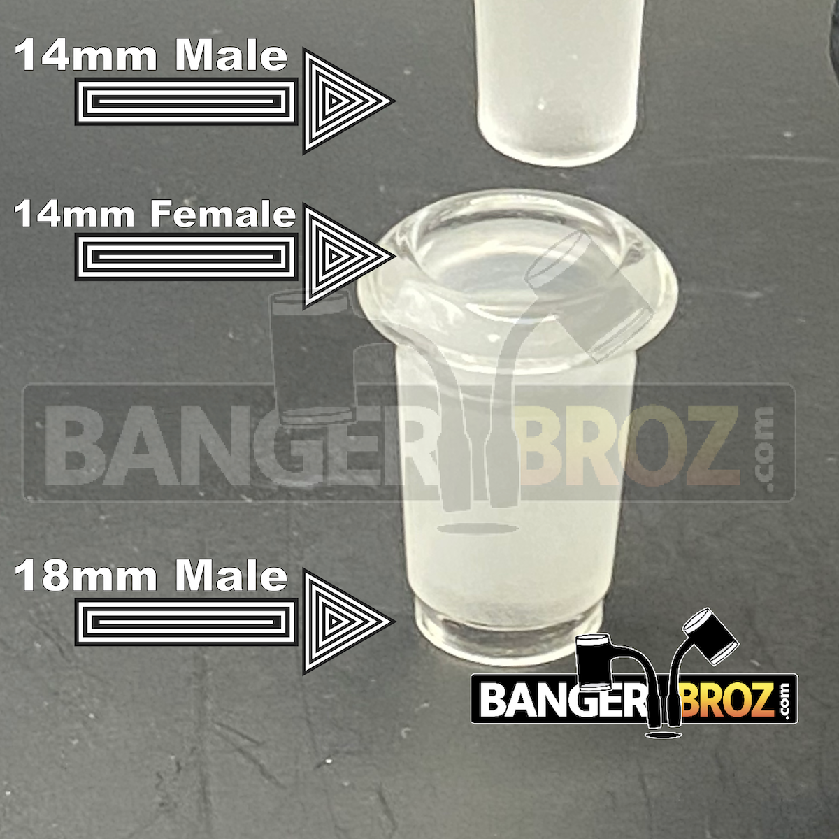 18mm Male to 14mm Female Adapter