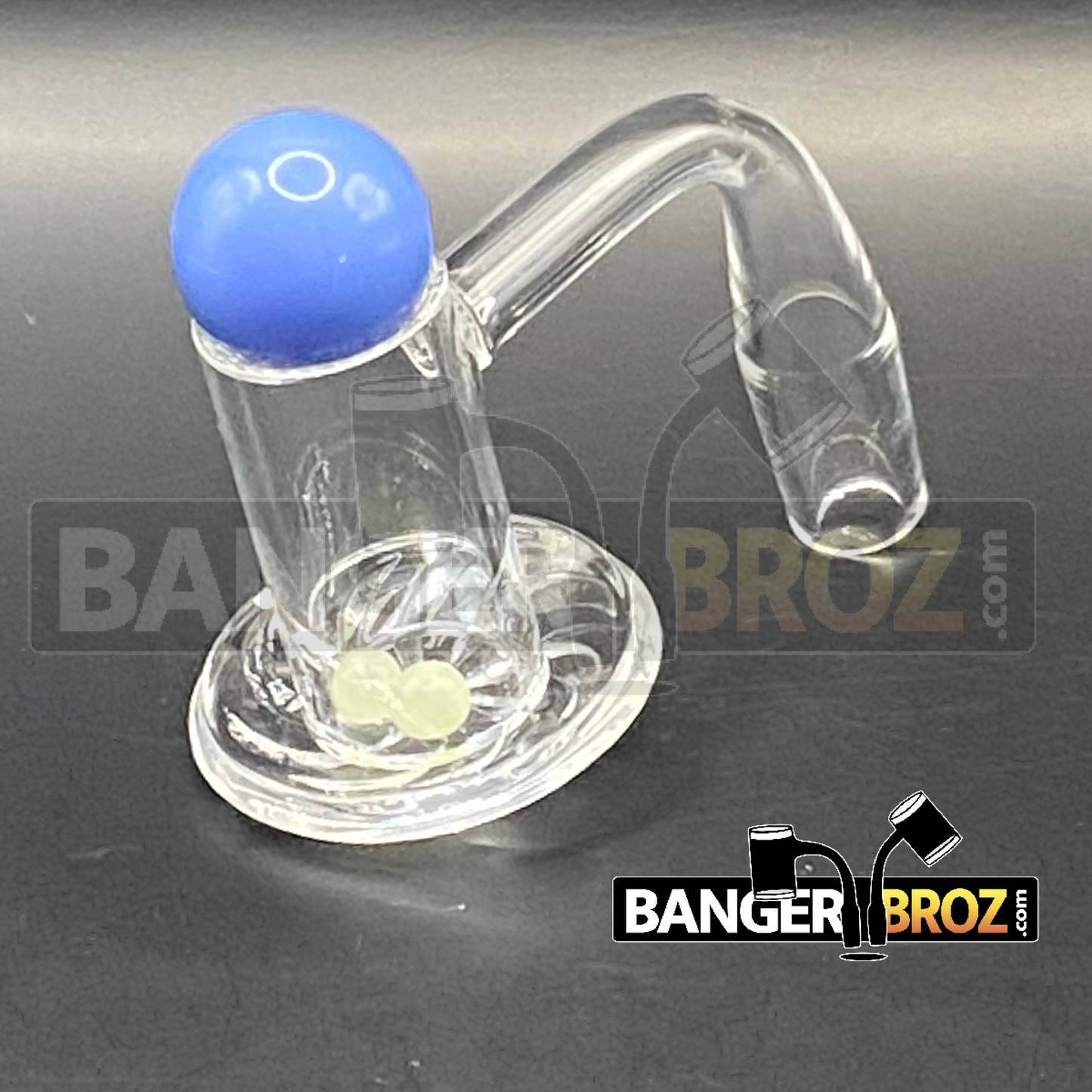14mm Male 90 Degree Quartz Samurai Banger Set (Blue)
