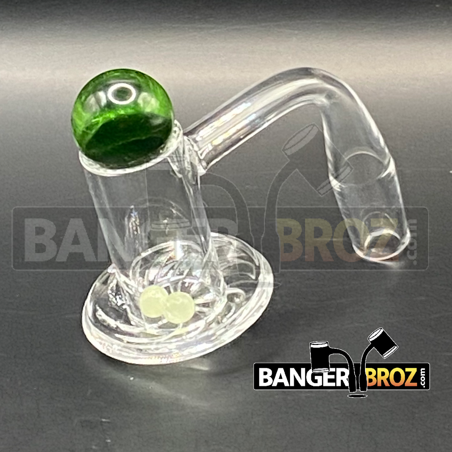 14mm Male 90 Degree Quartz Samurai Banger Set (Green.3)
