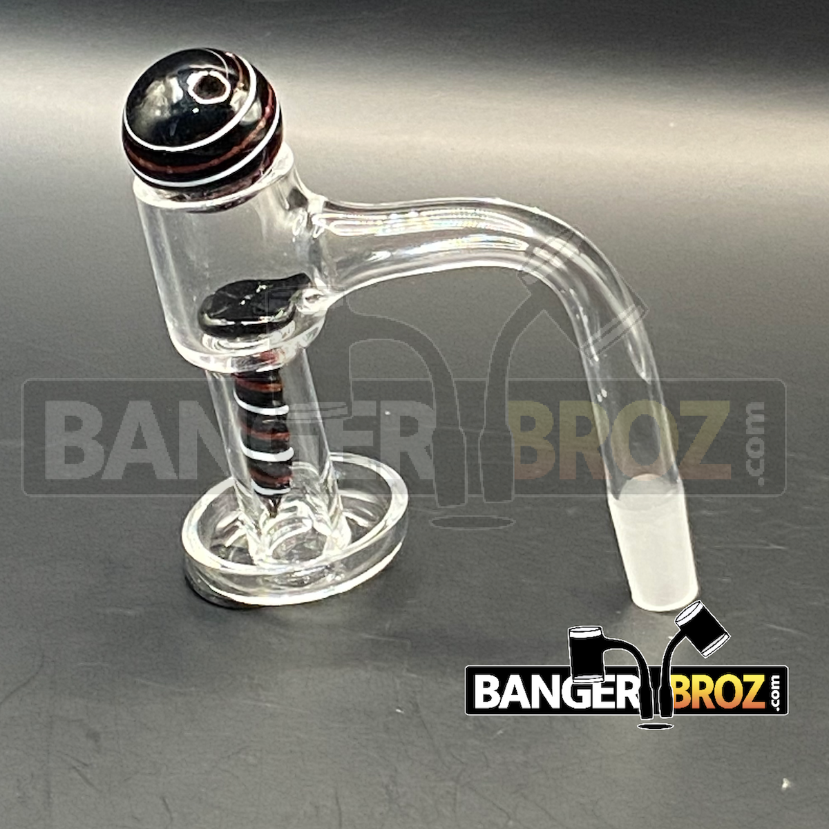 10mm Male 90 Degree Quartz Terp Slurper Screw Set (Black)