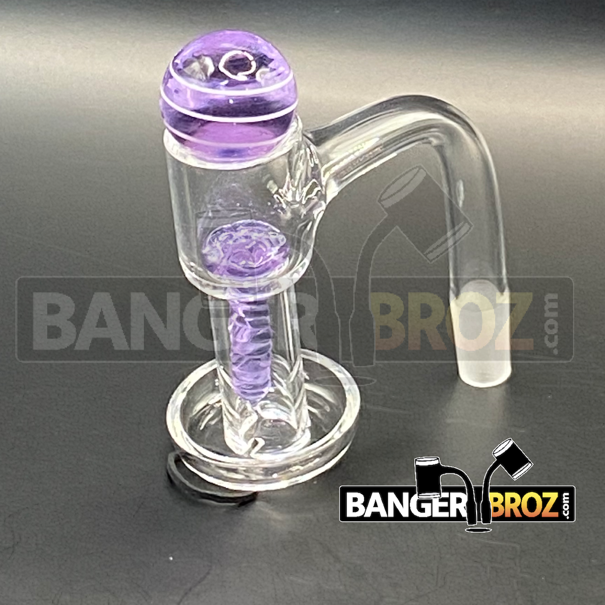 10mm Male 90 Degree Quartz Terp Slurper Screw Set (Purple)