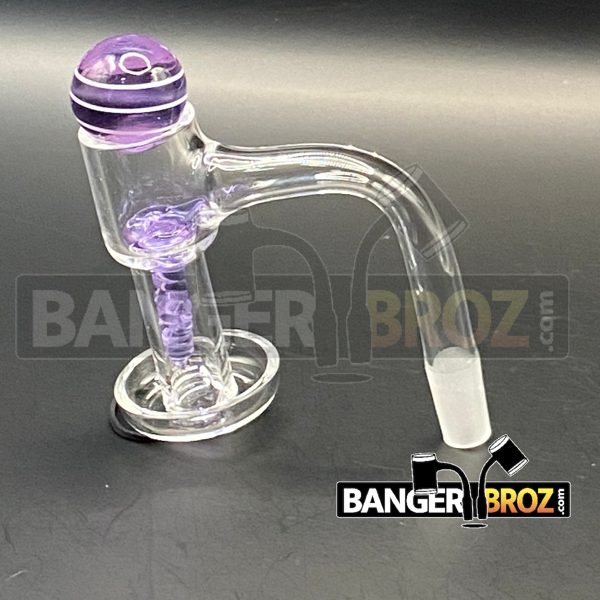 10mm Male 90 Degree Quartz Terp Slurper Screw Set (Purple)