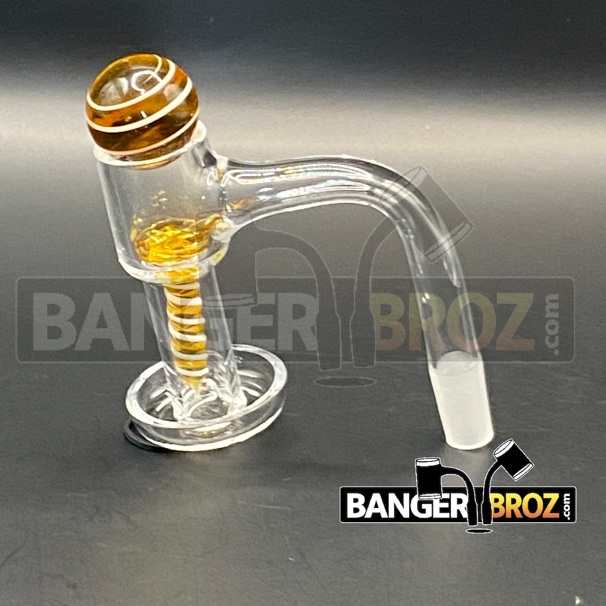 10mm Male 90 Degree Quartz Terp Slurper Screw Set (Yellow)