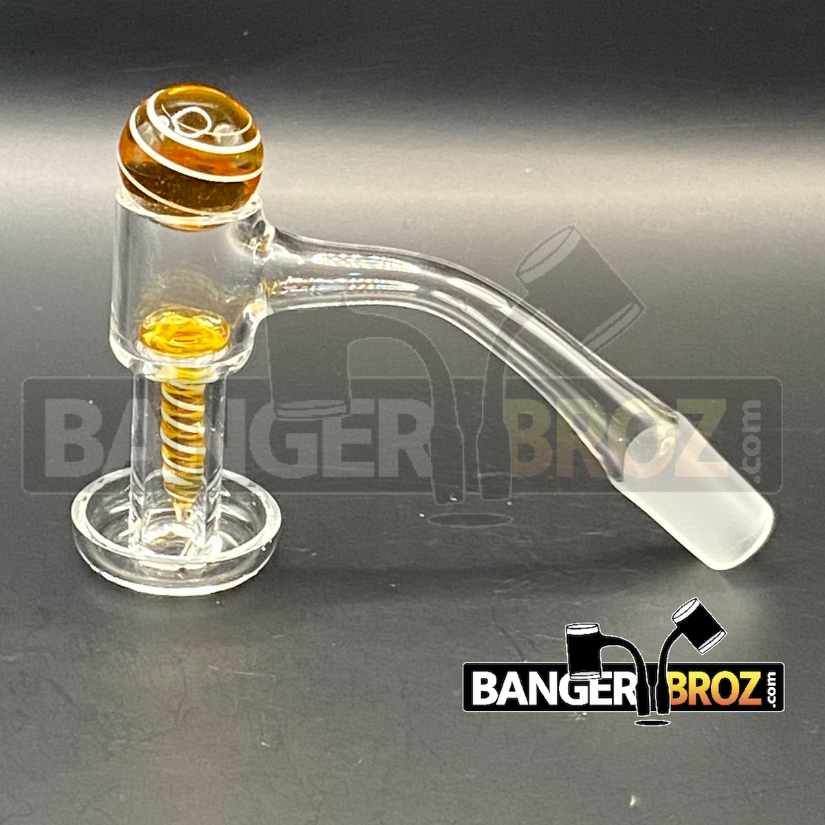 14mm Male 45 Degree Quartz Terp Slurper Screw Set (Yellow)