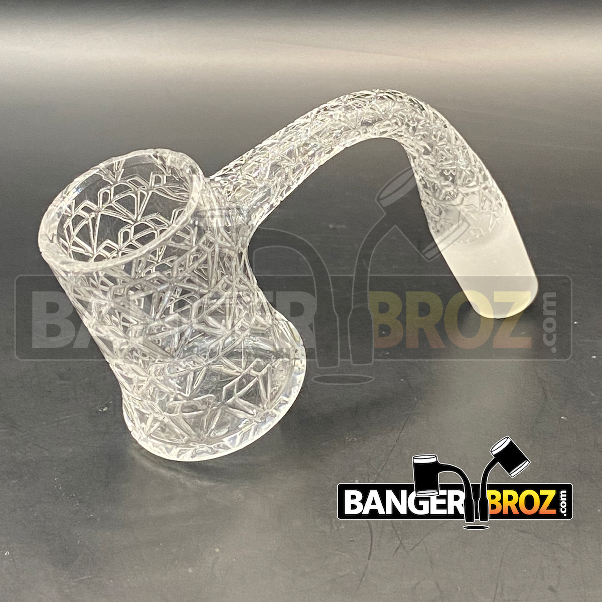 14mm Male 90 Degree Laser Etched Banger