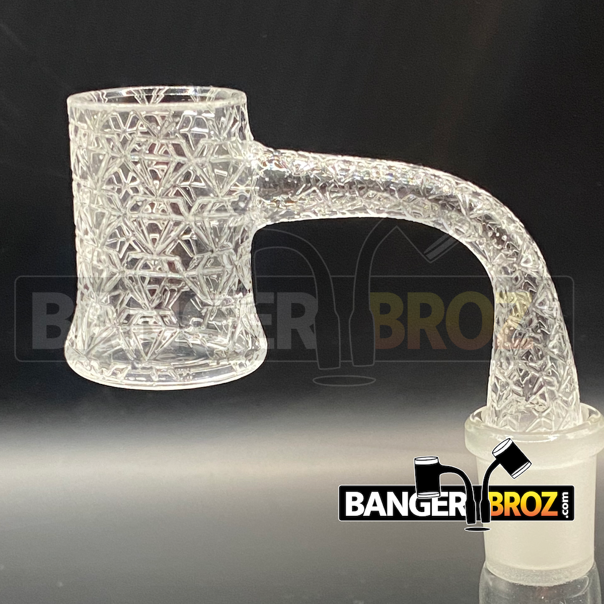14mm Male 90 Degree Laser Etched Banger