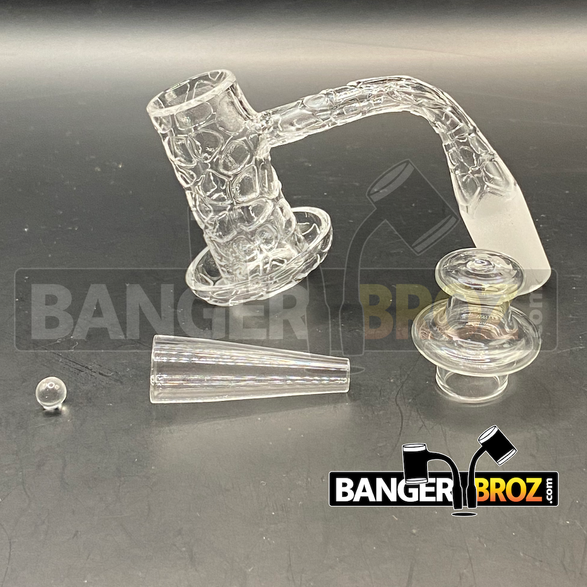 14mm Male 90 Degree Laser Etched Slurper / Charmer Set