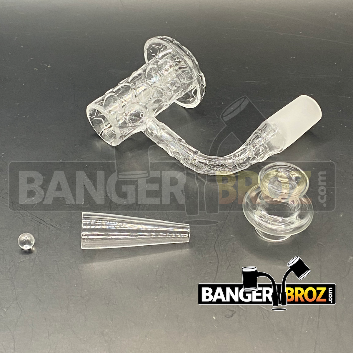 14mm Male 90 Degree Laser Etched Slurper / Charmer Set