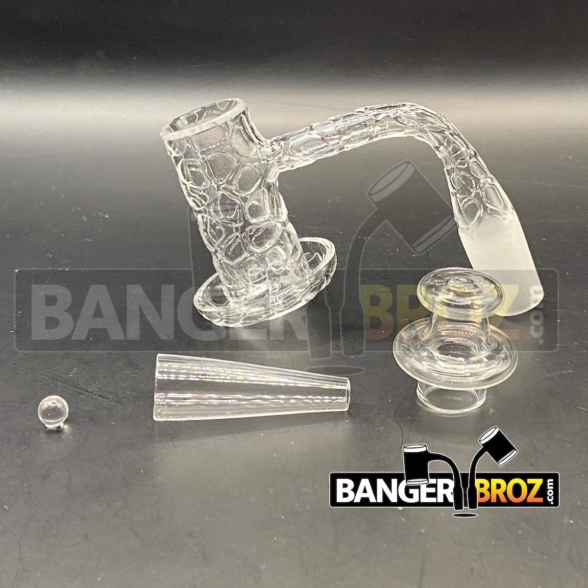 14mm Male 90 Degree Laser Etched Slurper / Charmer Set
