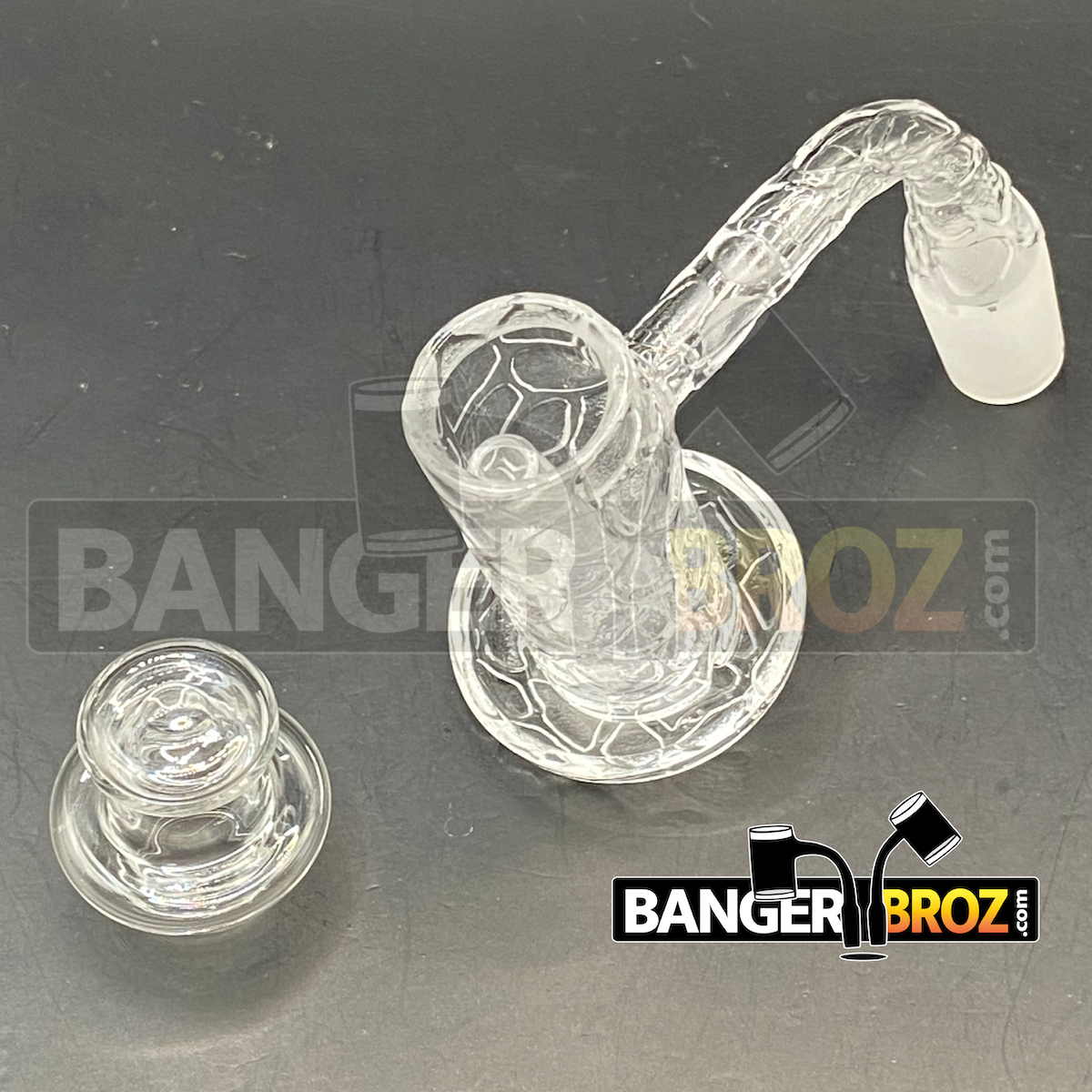 14mm Male 90 Degree Laser Etched Slurper / Charmer Set