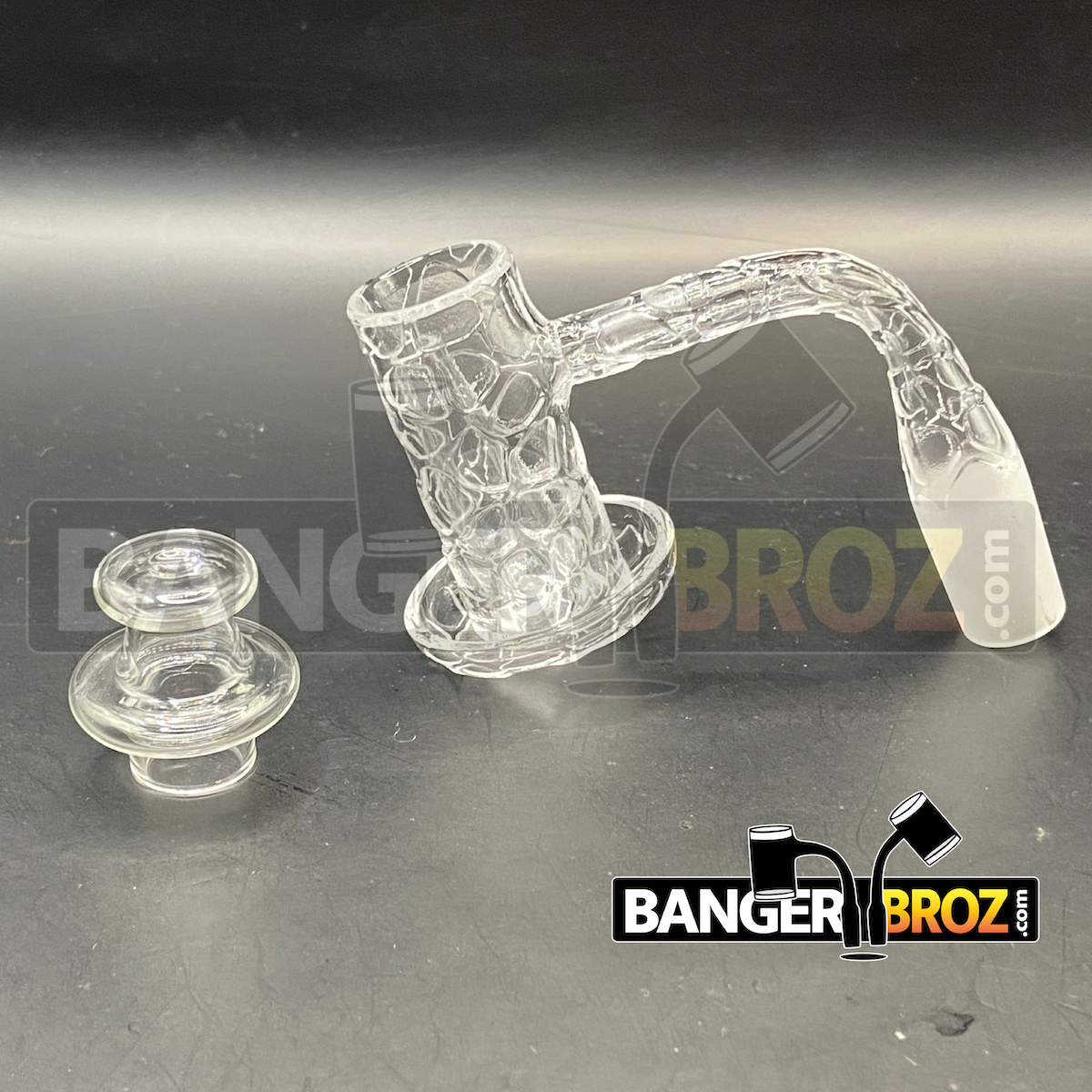 14mm Male 90 Degree Laser Etched Slurper / Charmer Set