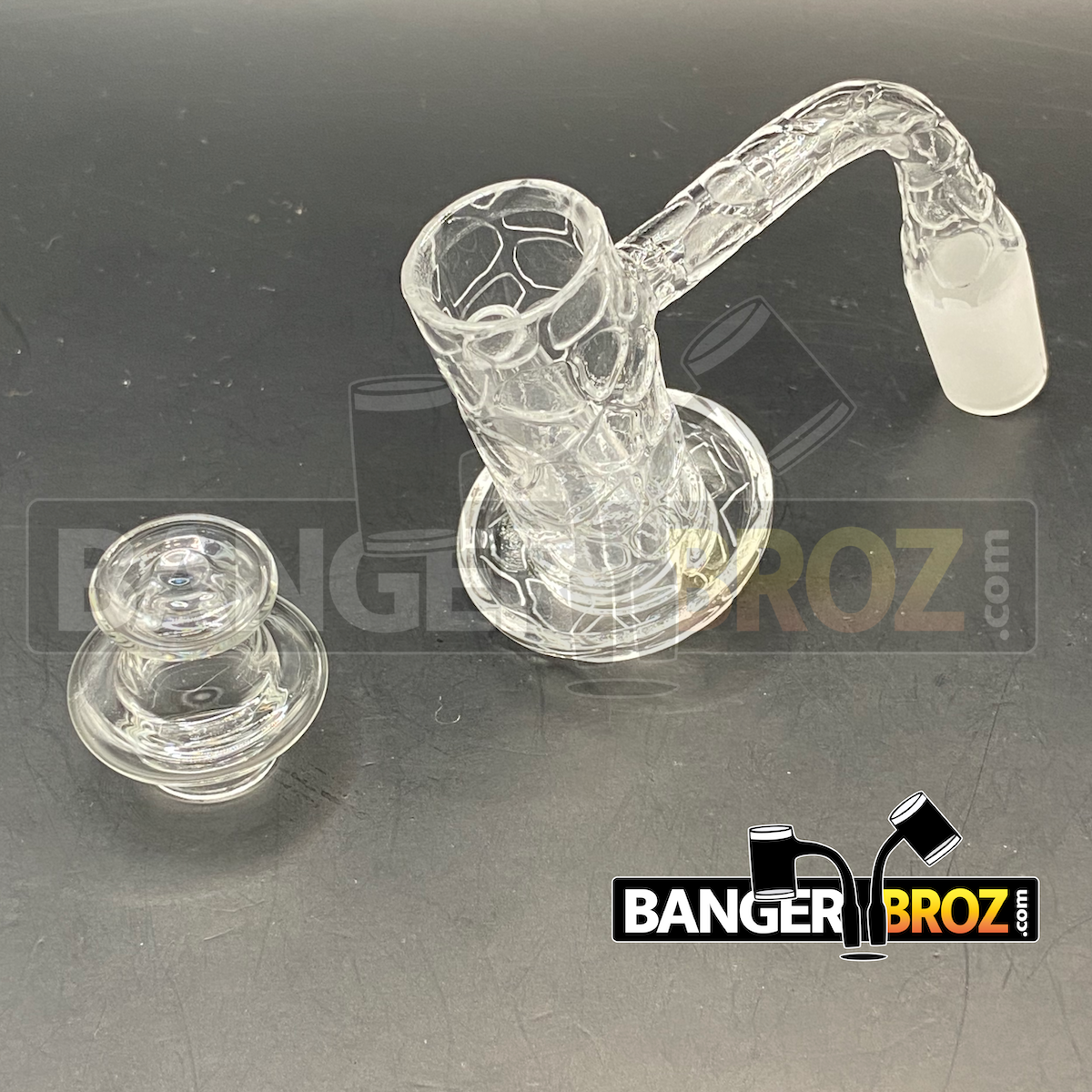 14mm Male 90 Degree Laser Etched Slurper / Charmer Set