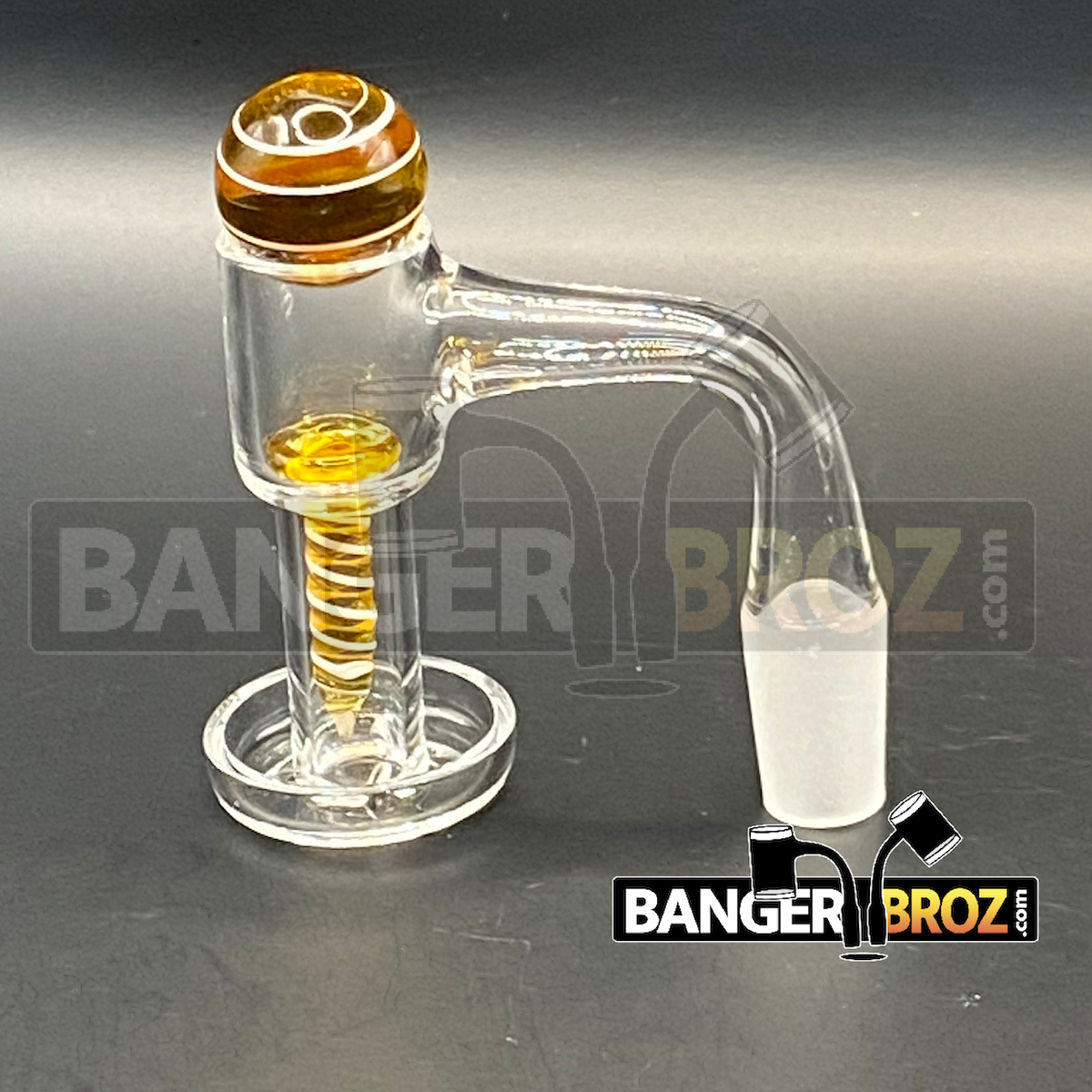 14mm Male 90 Degree Terp Slurper Screw Set (Yellow)