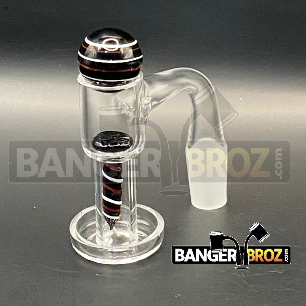 14mm Male 90 Degree Quartz Terp Slurper Screw Set (Black)