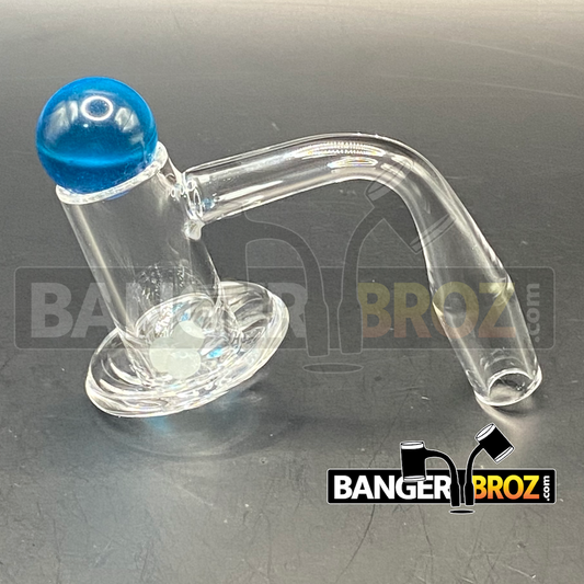14mm Male 90 Degree Quartz Samurai Banger Set (Blue)