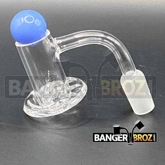 14mm Male 90 Degree Quartz Samurai Banger Set (Blue)