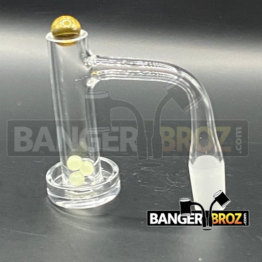 14mm Male 90 degree Terp Tower Set (Yellow)