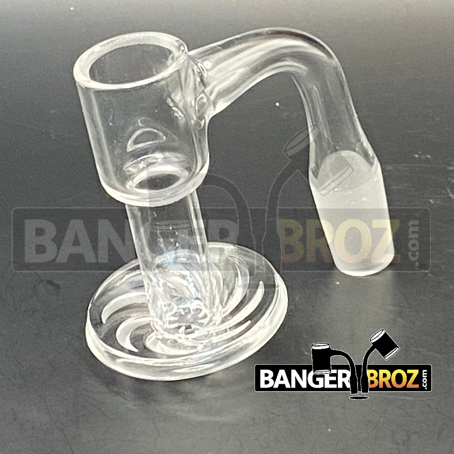 14mm Male 90 Degree Quartz Channeled Terp Slurper Banger