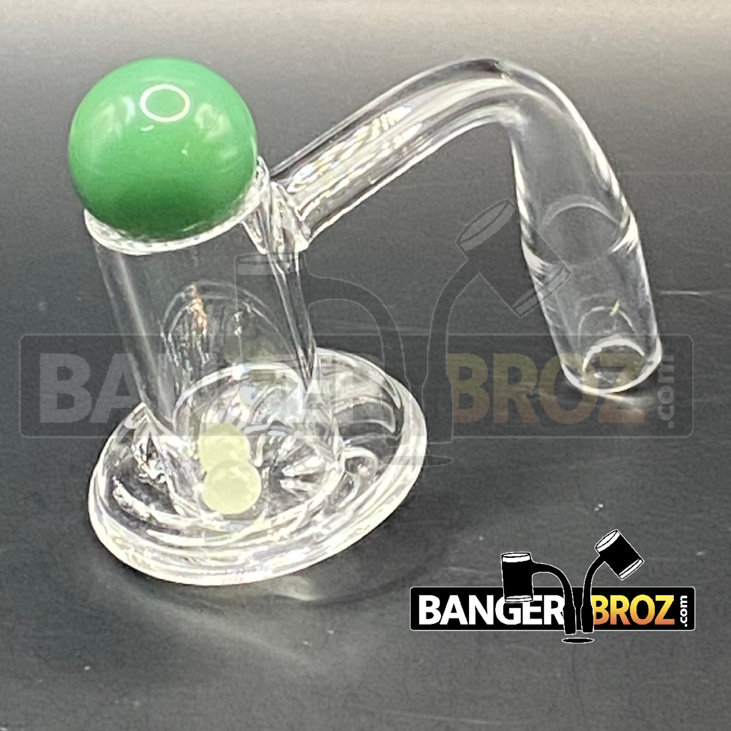 14mm Male 90 Degree Quartz Samurai Banger Set (Green.2)